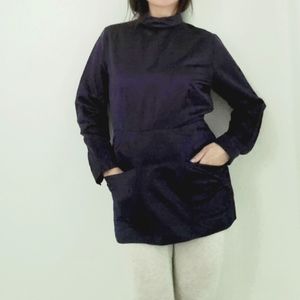 Prada long sleeve silk blouse shirt Sz 40 M